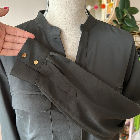 Army Green Blouse - Picture 3 of 4